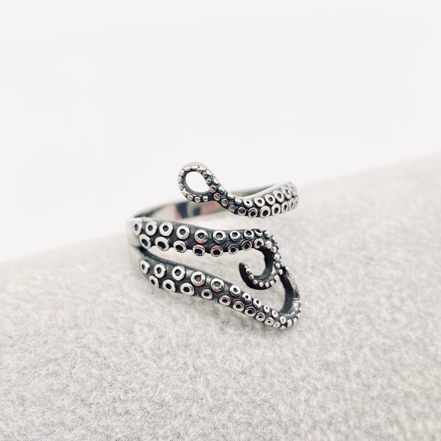 Punk Octopus Claw Stainless Steel Opening Adjustable Ring