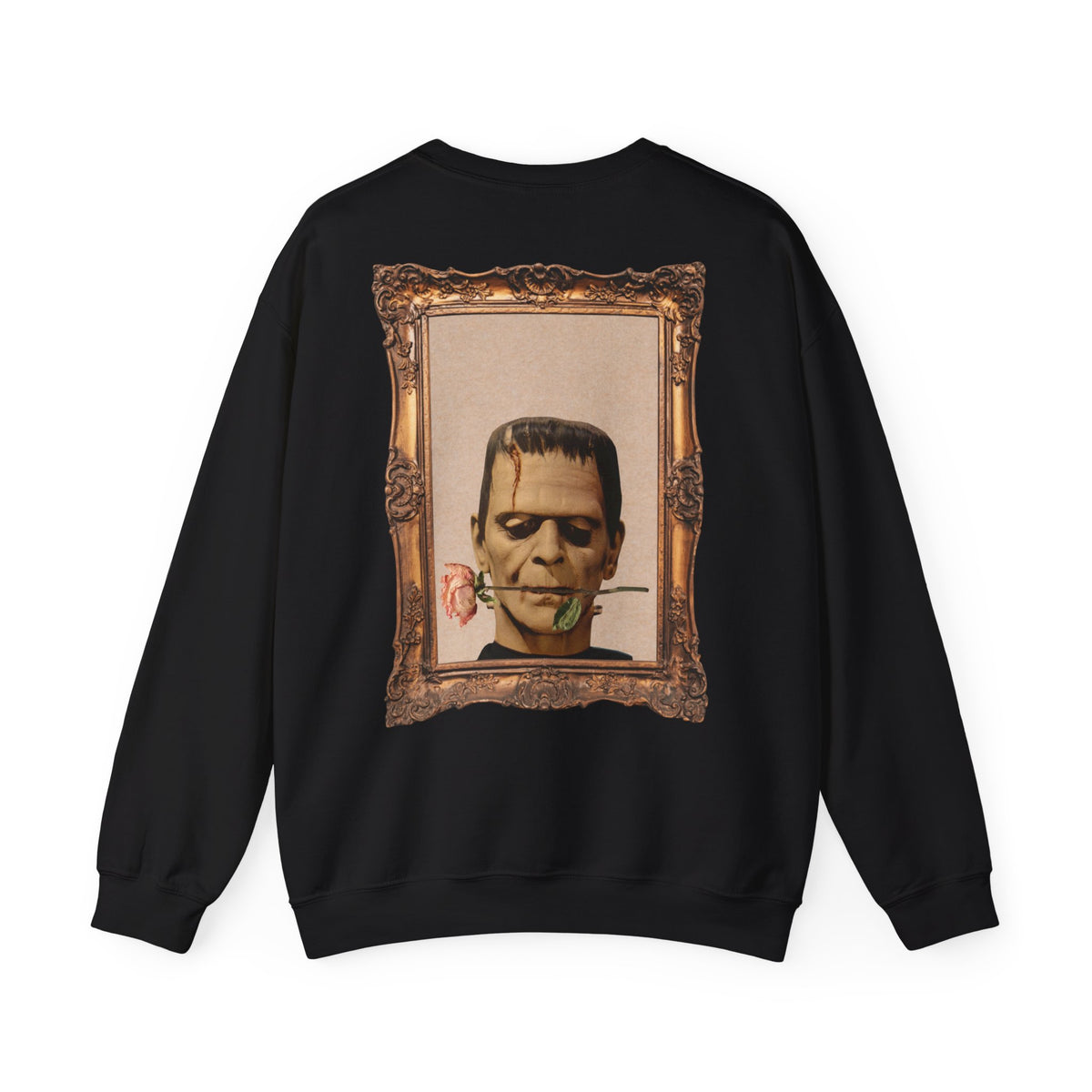 Framed Frankenstein Sweatshirt — "Kaos Couture" Gothic Horror Crewneck