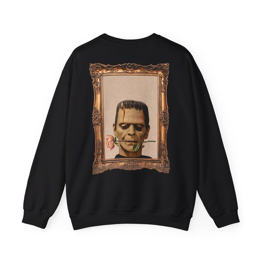 Framed Frankenstein Sweatshirt — "Kaos Couture" Gothic Horror Crewneck