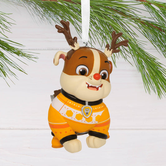 Collectible Paw Patrol - Festive Rubble the Bulldog Ornament