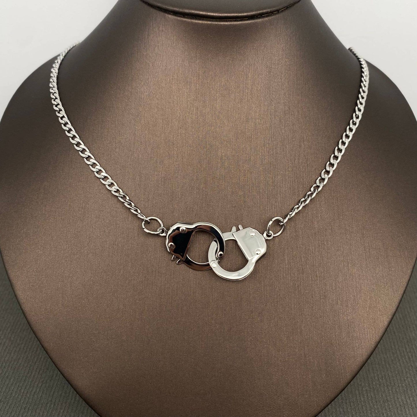 Handcuff Design Stainless Steel Necklace