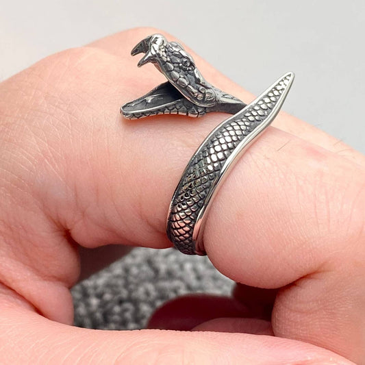 Python Stainless Steel Snake Ring