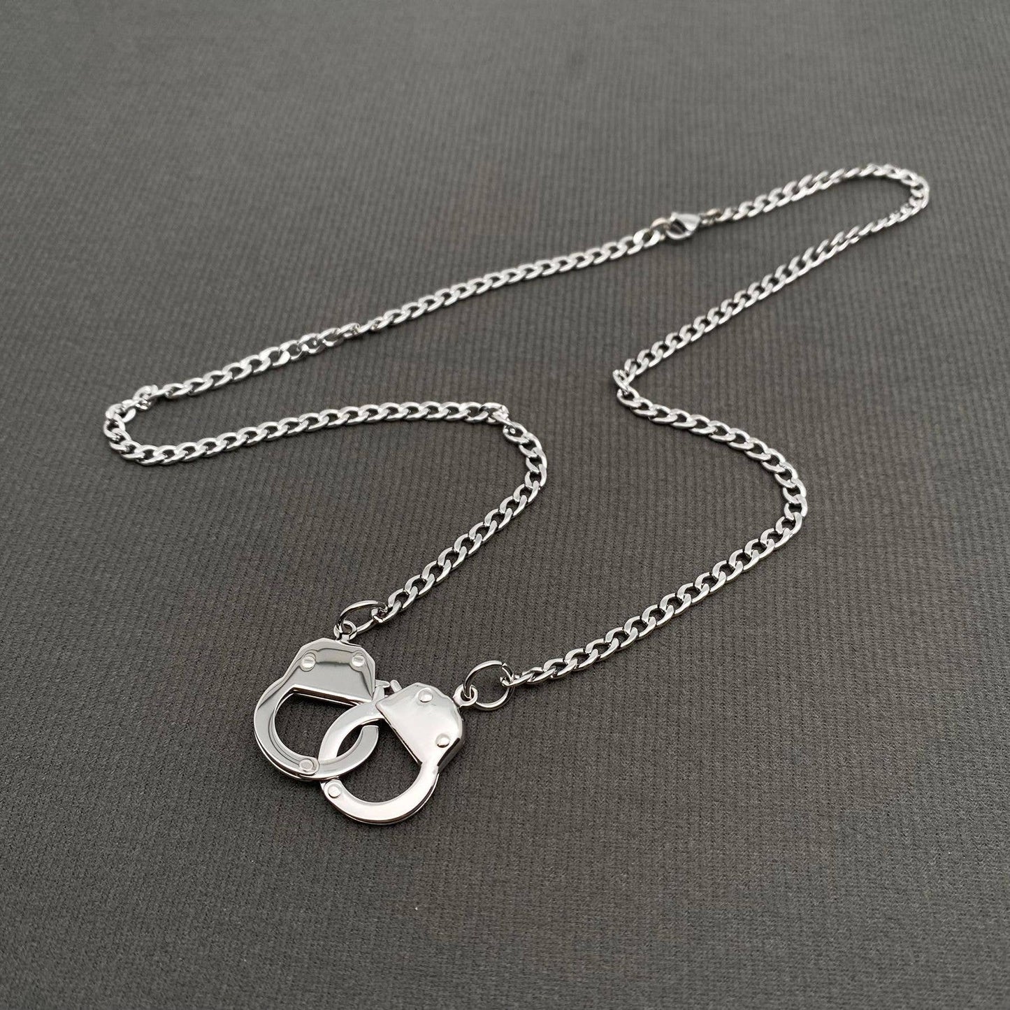 Handcuff Design Stainless Steel Necklace