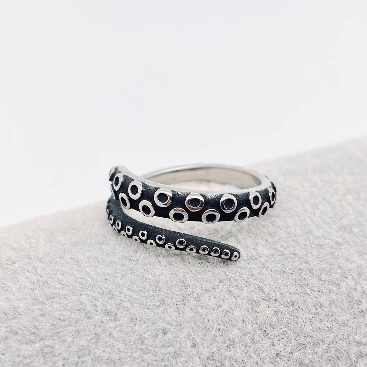 Punk Octopus Claw Stainless Steel Opening Adjustable Ring
