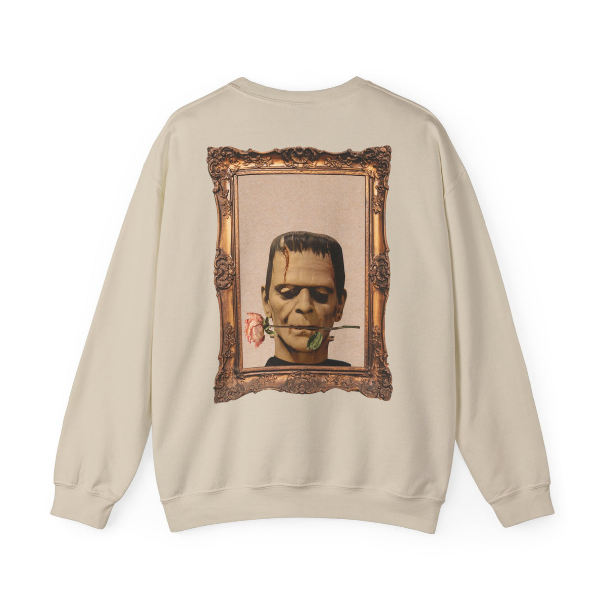Framed Frankenstein Sweatshirt — "Kaos Couture" Gothic Horror Crewneck