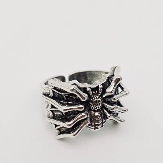 Silver-plated ring Adjustable: Spider