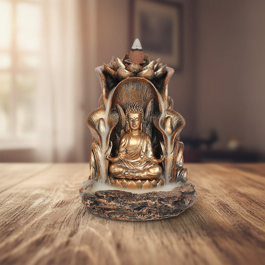 Bronze Buddha Backflow Incense Burner