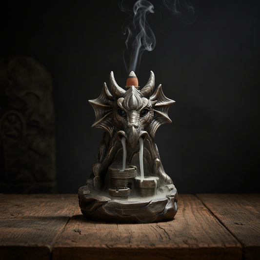 Grey Dragon Backflow Incense Burner