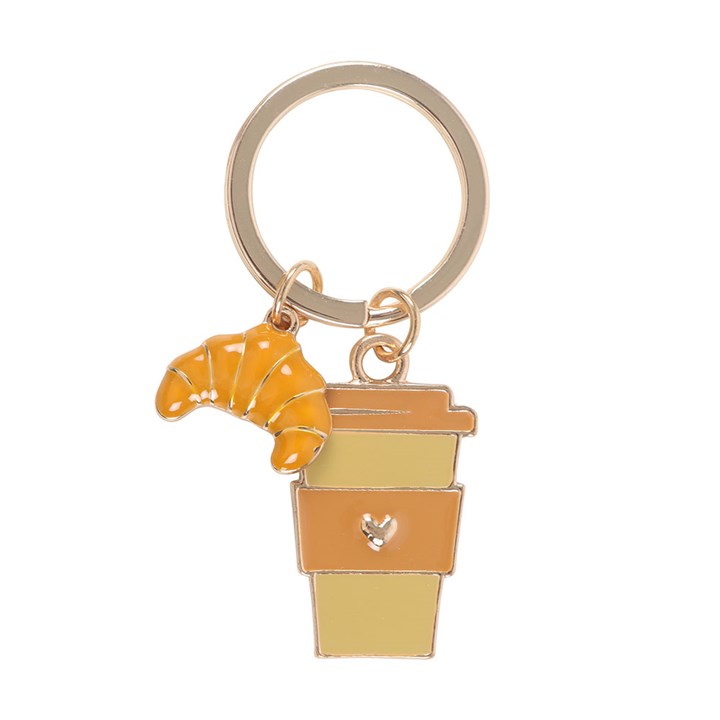 Coffee and a Friend Keyring