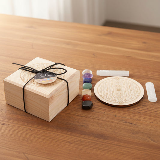 Chakra Crystal Grid Gift Set
