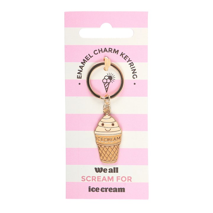 Ice Cream Cone Keyring