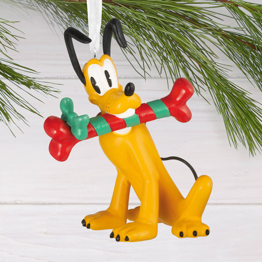 Disney Pluto with bone Hanging Christmas Ornament