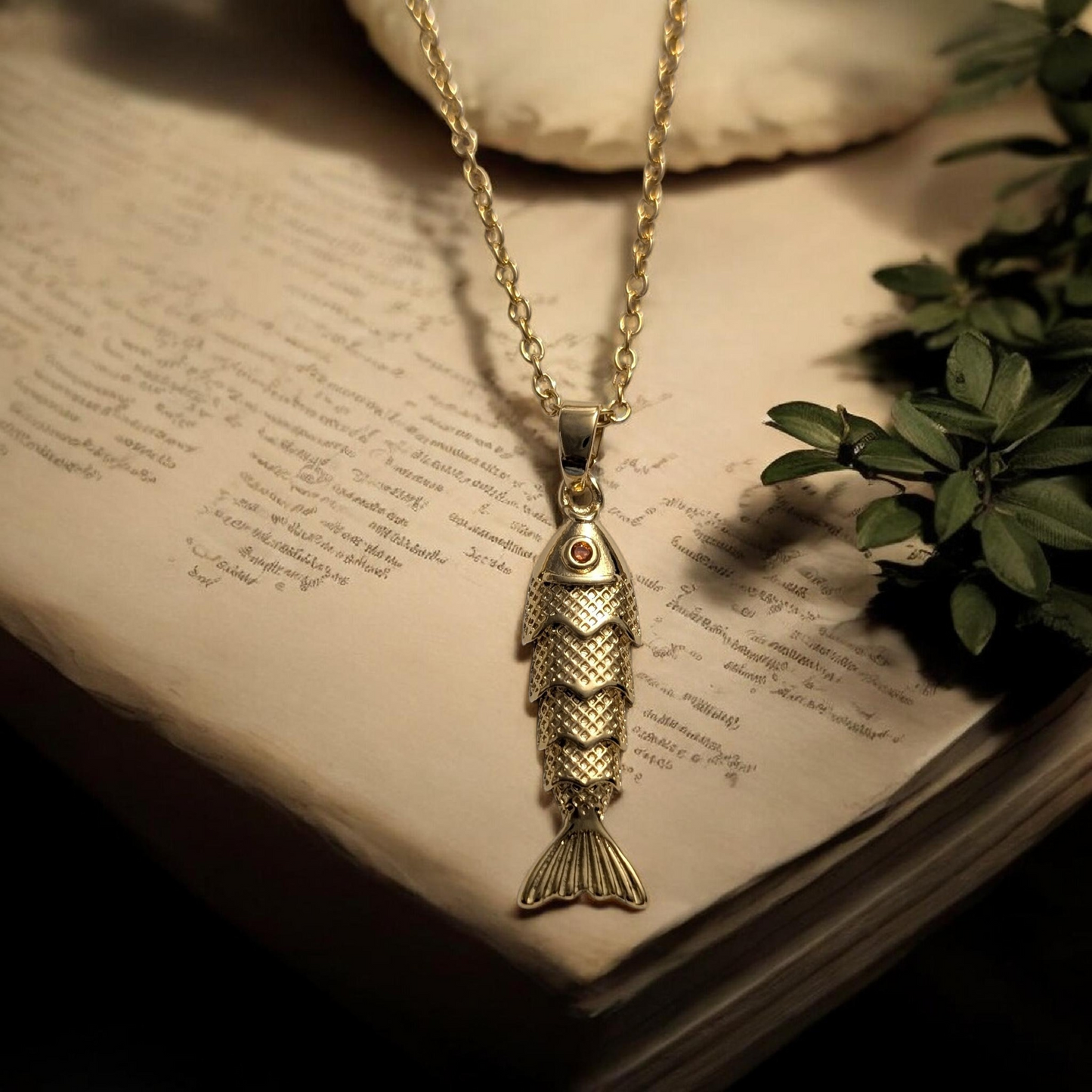 Golden Fish Necklace