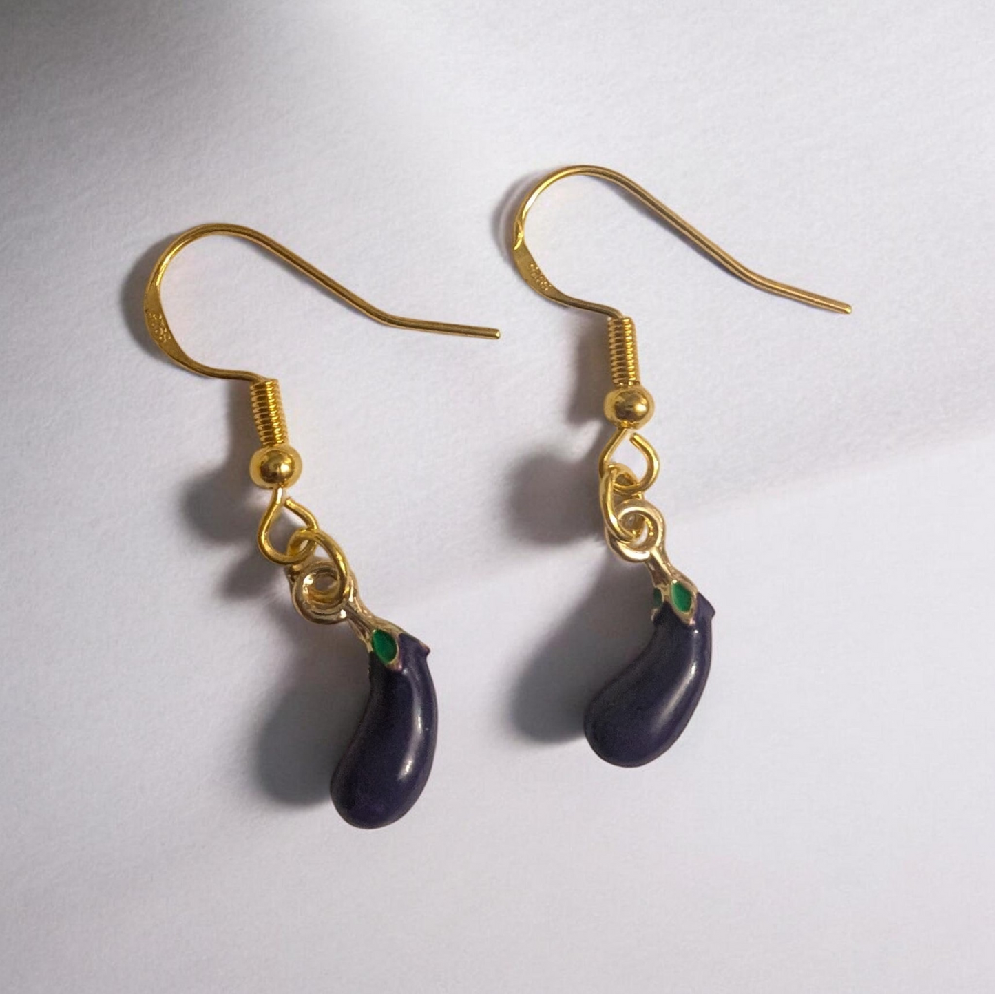 Egg plant Earrings
